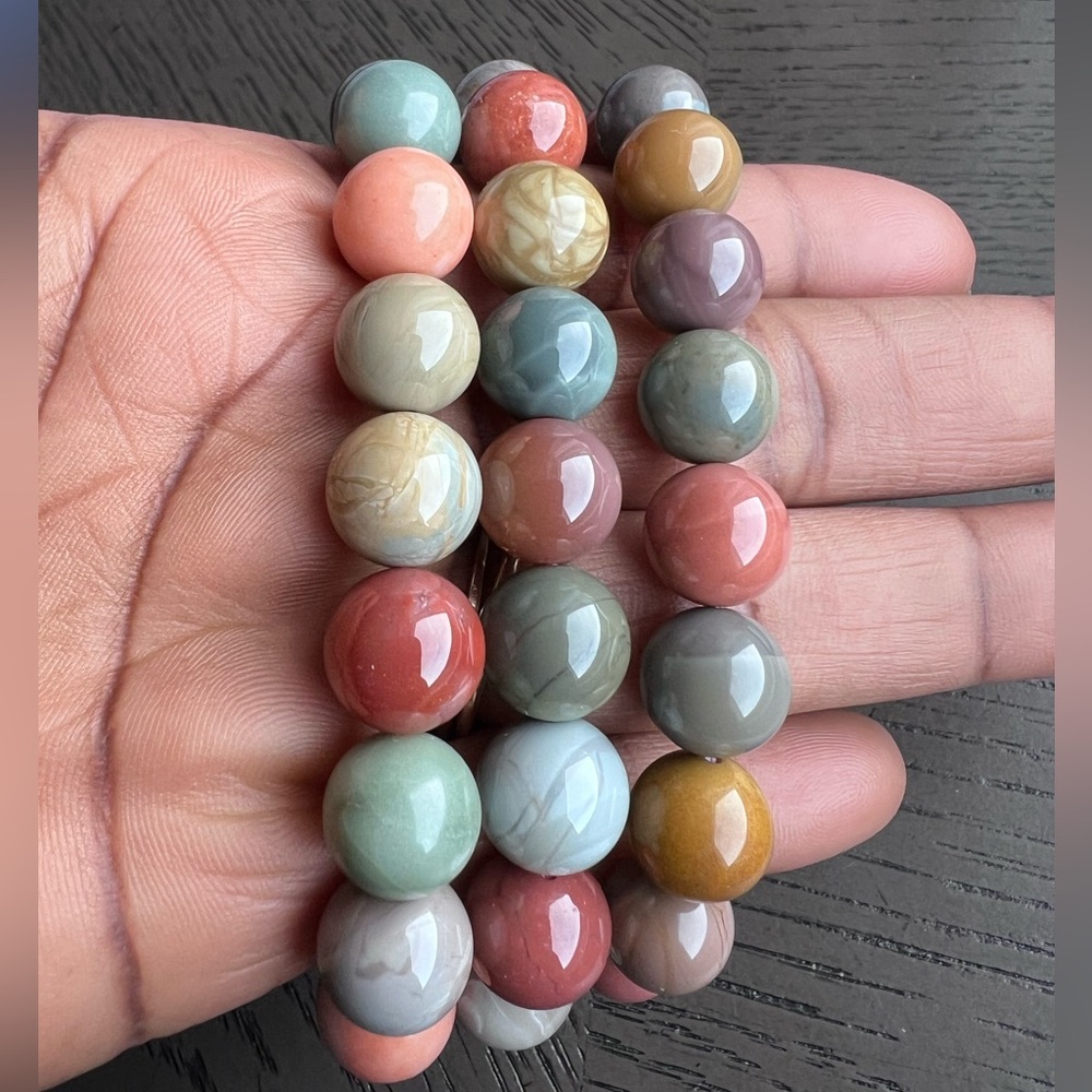 Alashan agate bracelet  SIZE 6.75’ (one) - Picture 2 of 4